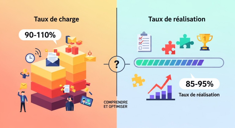 Taux de charge vs Taux de réalisation