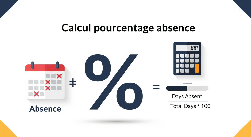 Calcul pourcentage absence : Guide complet pour mesurer et gérer l’absentéisme au travail 1 Calcul pourcentage absence