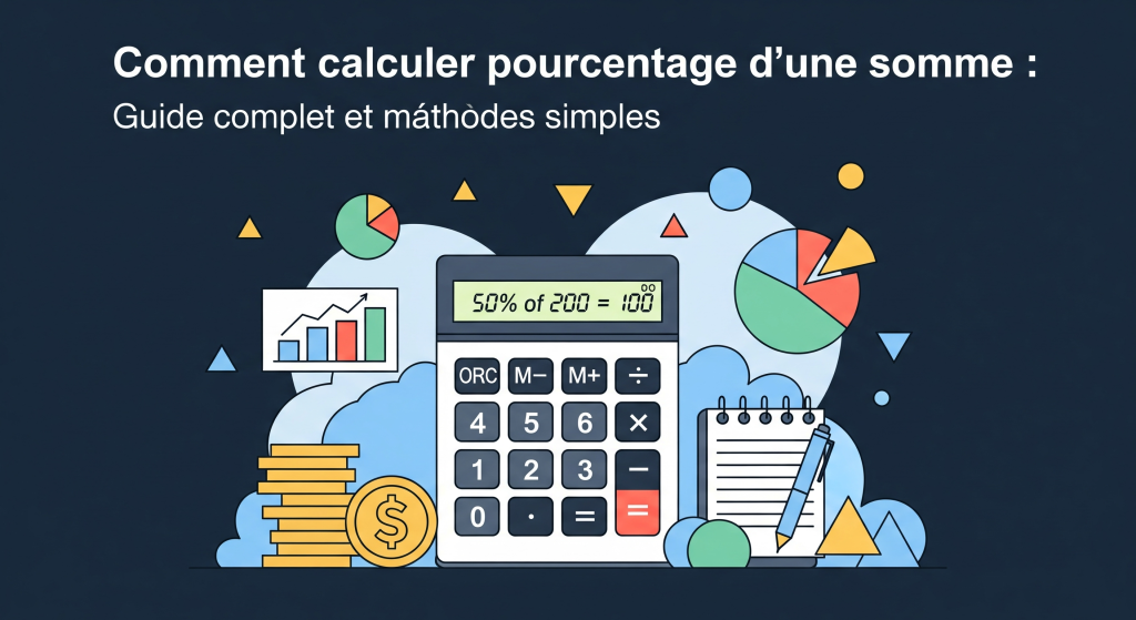 Comment calculer pourcentage d’une somme