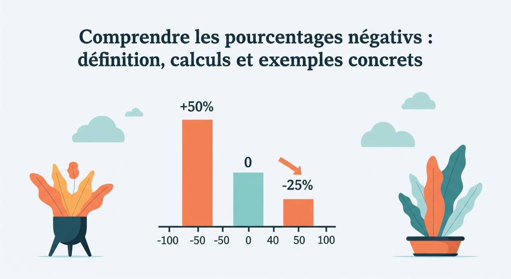 Comprendre les pourcentages négatifs