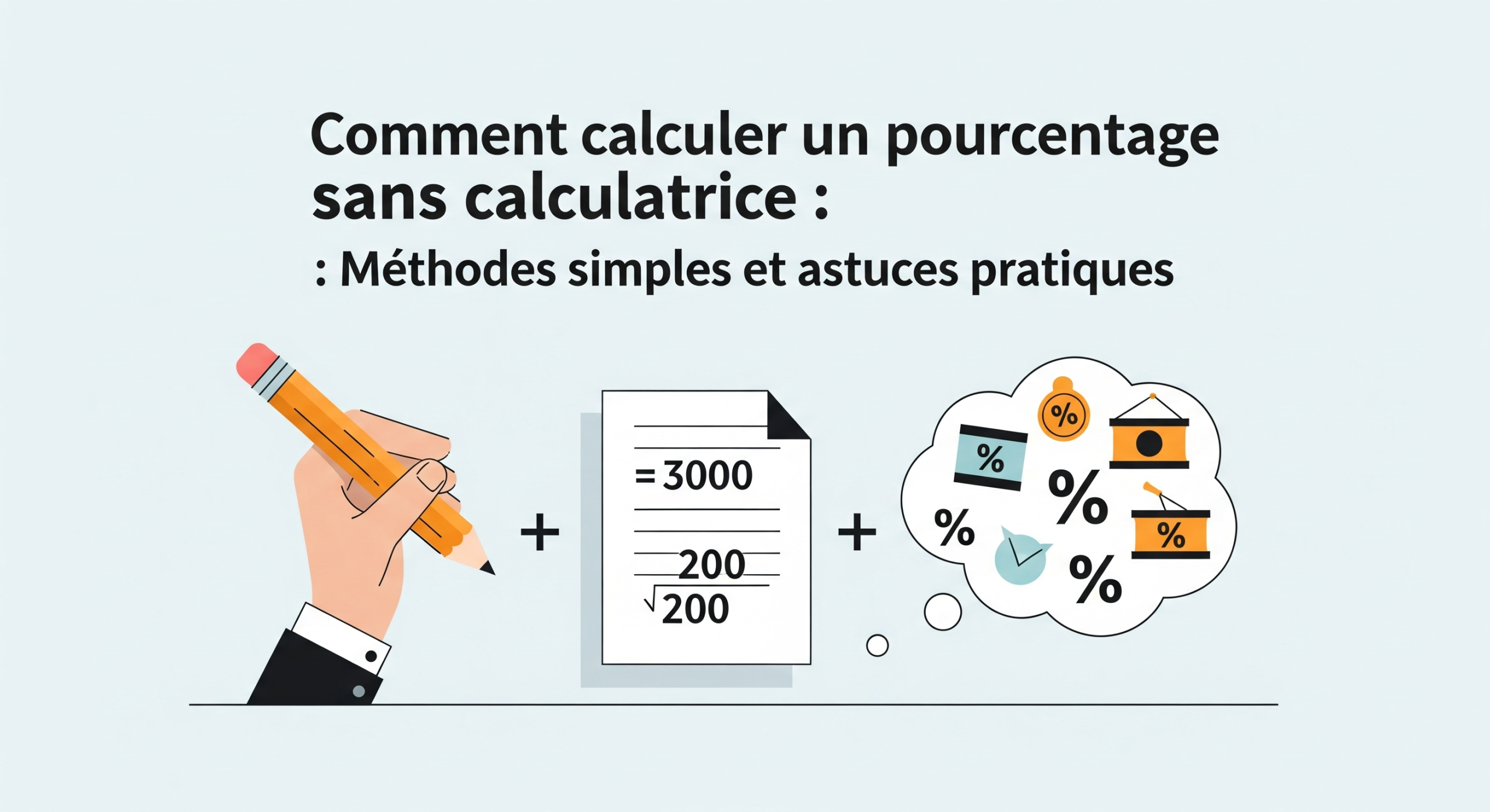 Comment calculer un pourcentage sans calculatrice